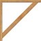 Ekena Millwork Traditional Block Rough Sawn Bracket w/ Offset Brace, Western Red Cedar, 4"W x 40"D x 40"H BKT0402X40X40TRA05RWR - alternate 4